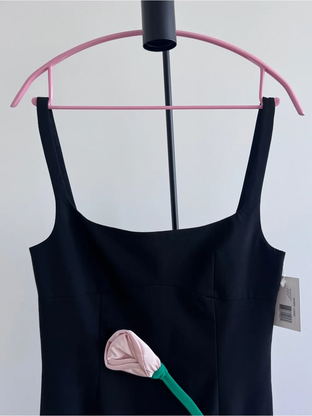 Sandy Liang Fairfield Dress with flower and bow